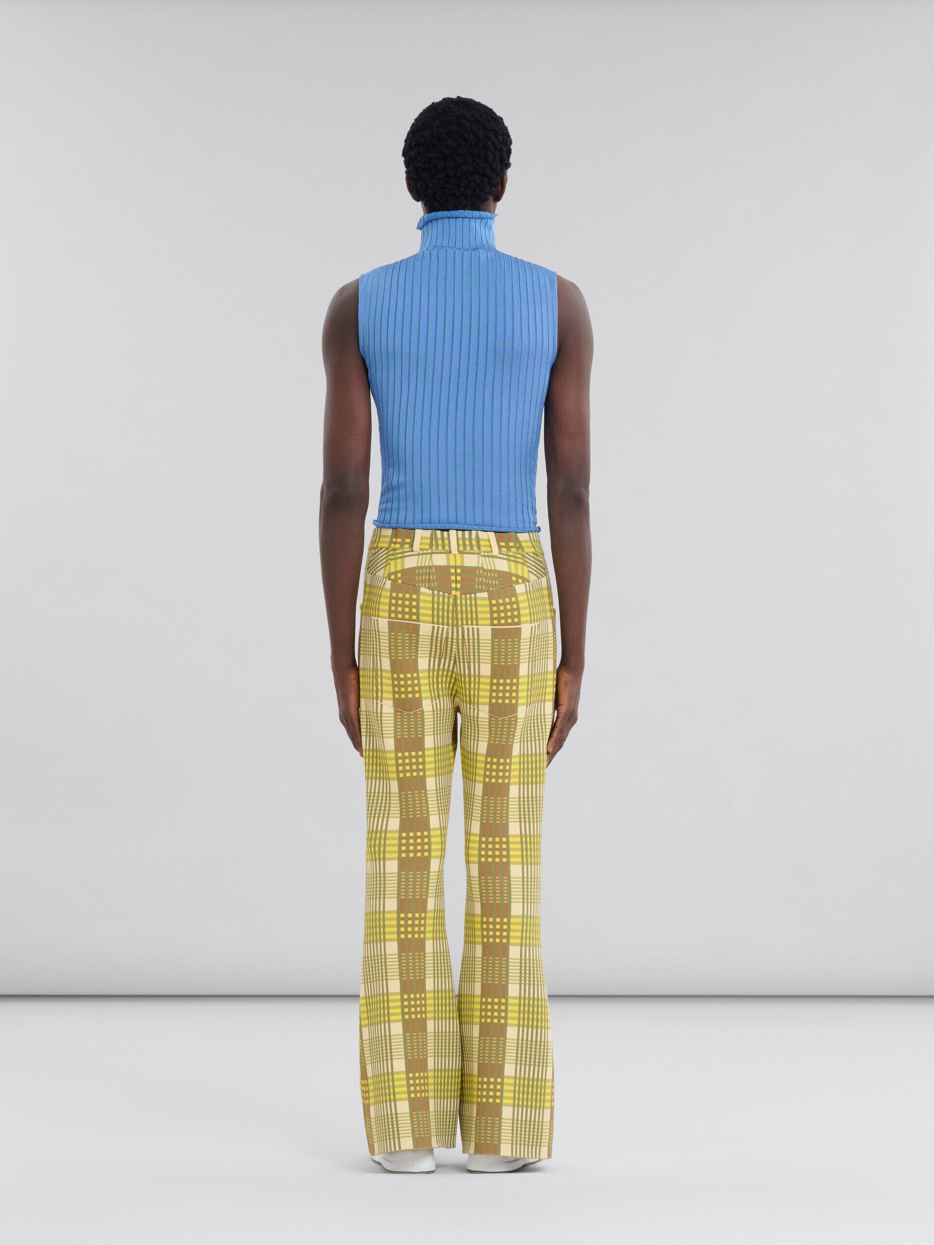 Marni Yellow Fibres Flared Pants