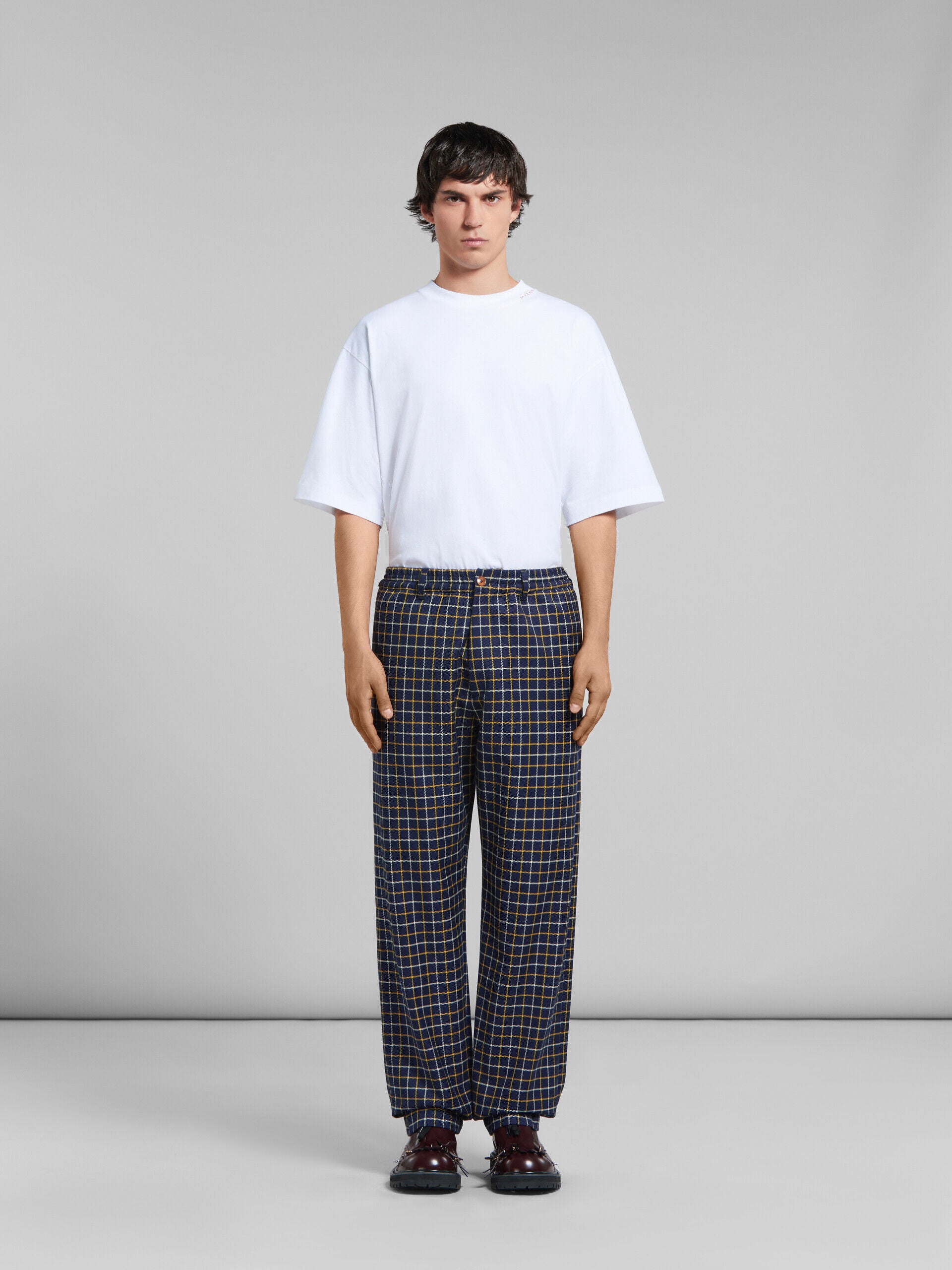 Marni Blue Fibres Casual Pants