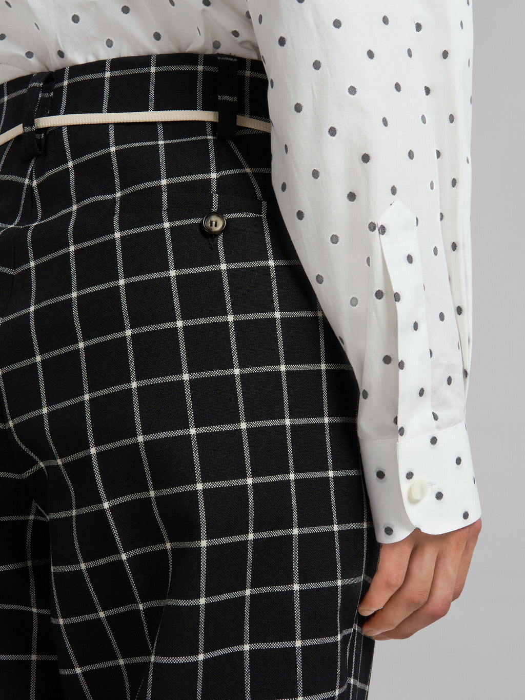 Marni Black Fibres Casual Pants