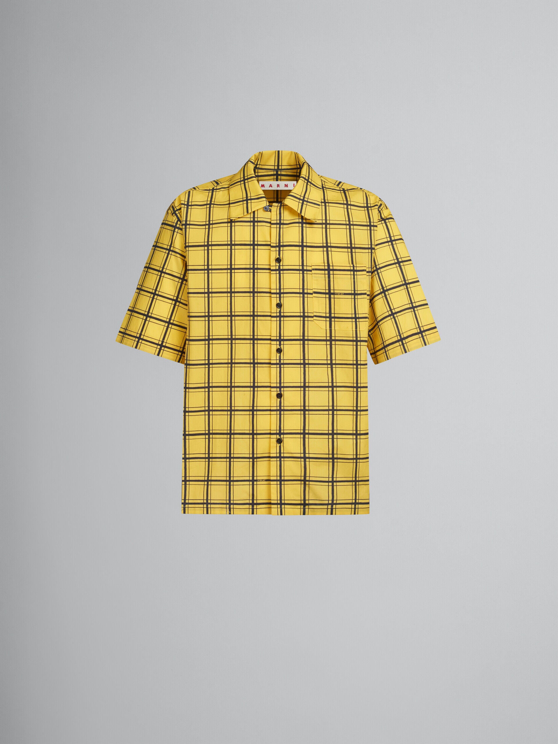 Marni Yellow Fibres Pattern Shirt