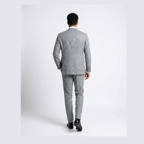 Brunello Cucinelli Light Blue Wool Two-Piece Suit
