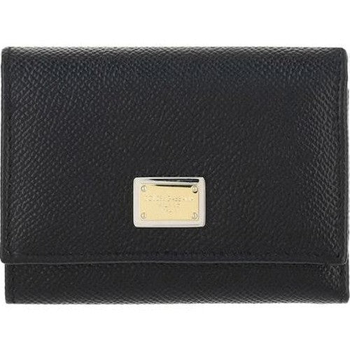 Dolce & Gabbana Black Calf Leather Bos Taurus Wallet