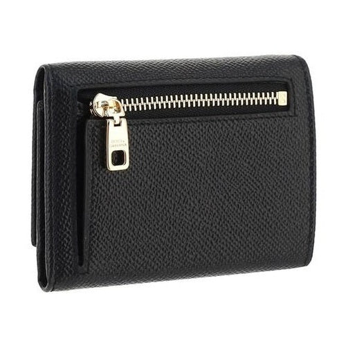 Dolce & Gabbana Black Calf Leather Bos Taurus Wallet
