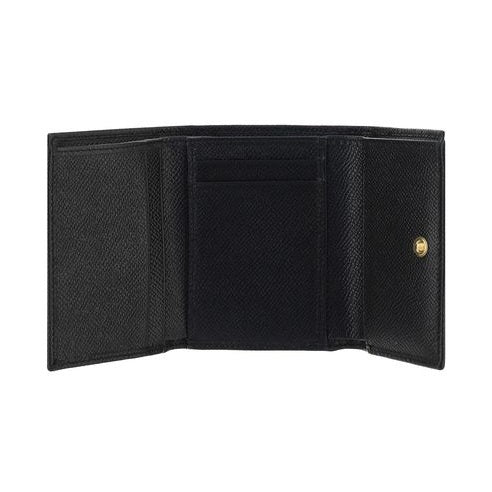 Dolce & Gabbana Black Calf Leather Bos Taurus Wallet
