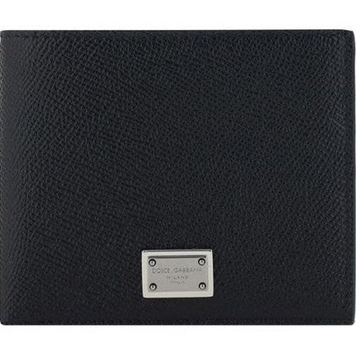 Dolce & Gabbana Black Calf Leather Bos Taurus Wallet