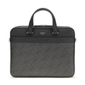 Ferragamo Gray Calf Leather Bos Taurus Briefcase