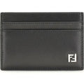 Fendi Black Calf Leather Bos Taurus Wallet