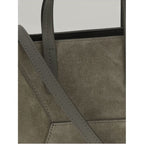 Brunello Cucinelli Brown Calf Leather Bos Taurus Shoulder Bag
