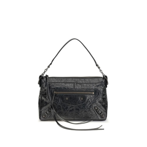 Balenciaga Black Lamb Ovis Aries Aries Shoulder Bag