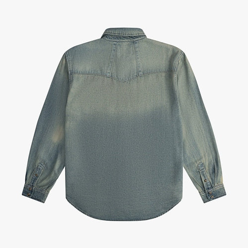 Rhude Blue Denim Shirt