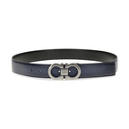 Ferragamo Black Calf Leather Bos Taurus Regular Belt