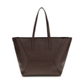 Brunello Cucinelli Brown Calf Leather Bos Taurus Shoulder Bag