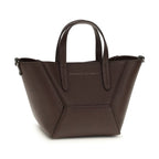 Brunello Cucinelli Bordeaux Calf Leather Bos Taurus Shoulder Bag