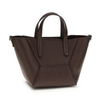 Brunello Cucinelli Bordeaux Calf Leather Bos Taurus Shoulder Bag