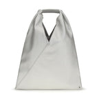 MM6 Silver Polyethylene Handbag