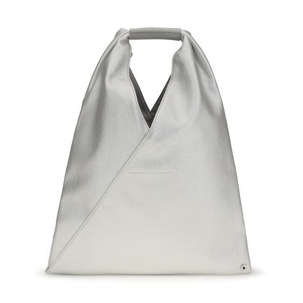 MM6 Silver Polyethylene Handbag