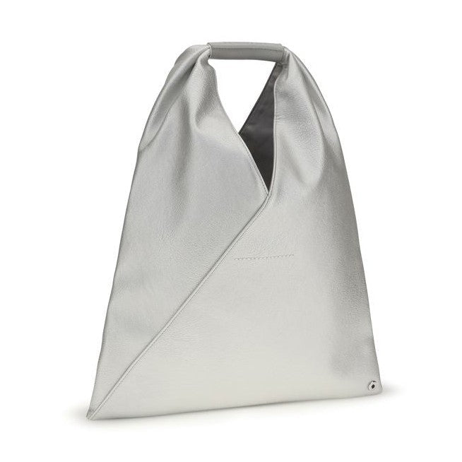 MM6 Silver Polyethylene Handbag