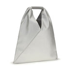 MM6 Silver Polyethylene Handbag
