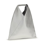 MM6 Silver Polyethylene Handbag