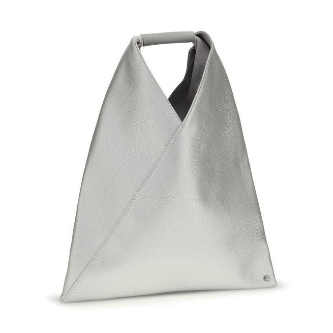 MM6 Silver Polyethylene Handbag