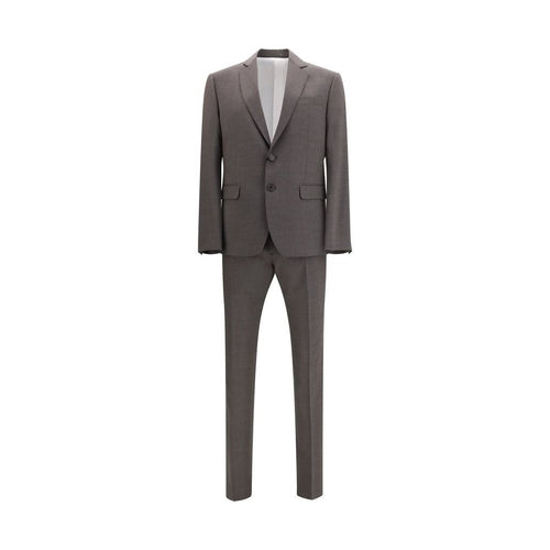 Dsquared² Gray Fleece Wool Two-Piece Suit