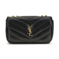Saint Laurent Black Lamb Ovis Aries Aries Shoulder Bag