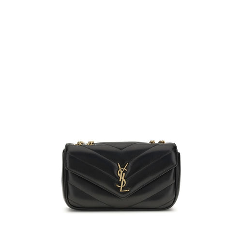 Saint Laurent Black Lamb Ovis Aries Aries Shoulder Bag