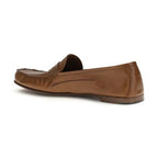 Versace Brown Calf Leather Bos Taurus Slip-On Loafers