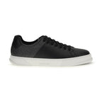 Ferragamo Black Calf Leather Bos Taurus Low Top Sneakers