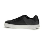 Ferragamo Black Calf Leather Bos Taurus Low Top Sneakers