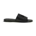 Dolce & Gabbana Black Calf Leather Bos Taurus Sandals