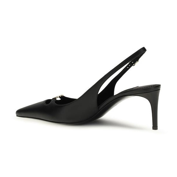 Dolce & Gabbana Black Calf Leather Bos Taurus High Heel Pumps