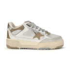 Golden Goose White Calf Leather Bos Taurus Chunky Sneakers