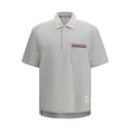 Thom Browne Gray Cotton Polo Shirt