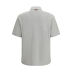 Thom Browne Gray Cotton Polo Shirt