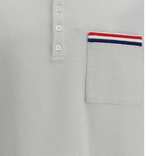 Thom Browne Gray Cotton Polo Shirt