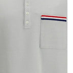 Thom Browne Gray Cotton Polo Shirt
