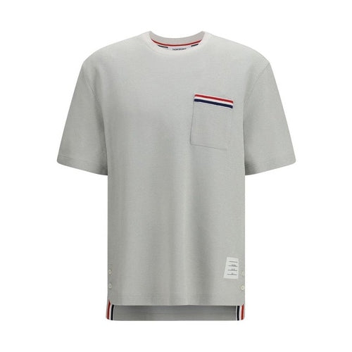 Thom Browne Gray Cotton T-Shirt