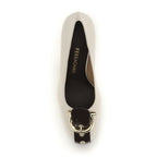 Ferragamo Beige Calf Leather Bos Taurus High Heel Pumps