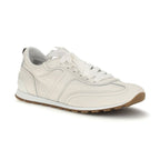 Brunello Cucinelli White Calf Leather Bos Taurus Low Top Sneakers