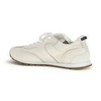 Brunello Cucinelli White Calf Leather Bos Taurus Low Top Sneakers