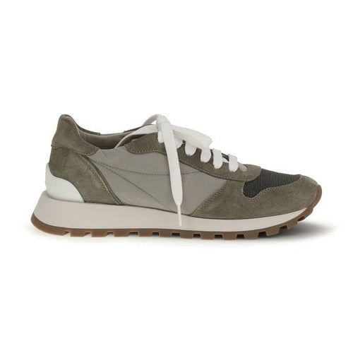 Brunello Cucinelli Bicolor Calf Leather Bos Taurus Athletic Sneakers