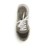 Brunello Cucinelli Bicolor Calf Leather Bos Taurus Athletic Sneakers