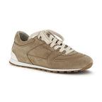 Brunello Cucinelli Beige Calf Leather Bos Taurus Low Top Sneakers