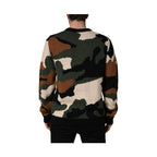 Dolce & Gabbana Multicolor Intarsia-Knit Camouflage Pullover Sweater