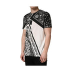 Dolce & Gabbana Black White Bandana Cotton Crew Neck  T-shirt