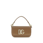 Dolce & Gabbana Brown Calf Leather Bos Taurus Handbag