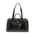 Dolce & Gabbana Black Calf Leather Bos Taurus Shoulder Bag