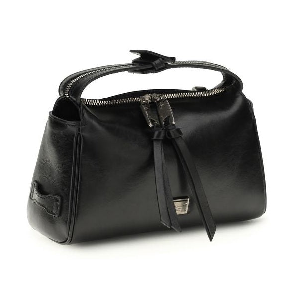 Dolce & Gabbana Black Calf Leather Bos Taurus Handbag