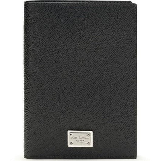 Dolce & Gabbana Black Calf Leather Bos Taurus Wallet